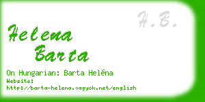 helena barta business card